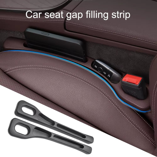 2PCS Car Seat Gap Filler Organizer – Waterproof PU Leather Gap Storage for Phone & Essentials