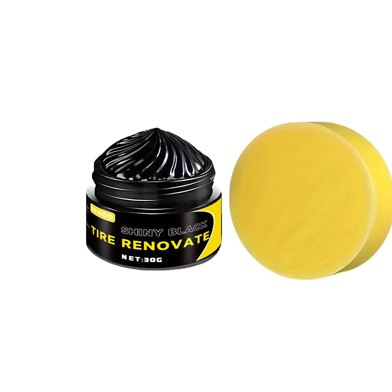 Black Shiny Tire Wax – Long-Lasting Tire Shine & Protection Restorer