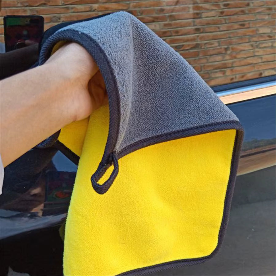 6PCS Premium Microfiber Cleaning Towels – Ultra Soft Double Layer Car & Home Cleaning Cloth Set
