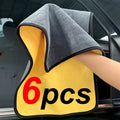 6PCS Premium Microfiber Cleaning Towels – Ultra Soft Double Layer Car & Home Cleaning Cloth Set